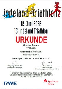 Urkunde Indeland Tri _Michael 2022